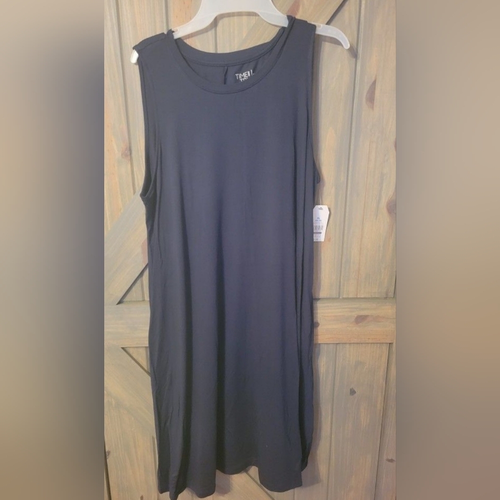 Time and Tru Navy Blue  Sleeveless Dress